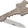 SOG KEY102-CP Folding Key Knife 1.5" Drop Point Blade, Stainless Steel Body