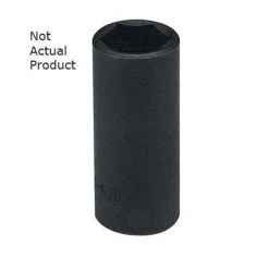 K Tool 33234 Impact Socket, 1/2" Drive, 1-1/16", 6 Point, Deep