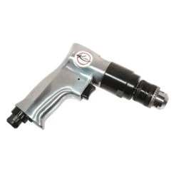 K Tool 84218 Air Drill, 3/8" Chuck, 2200 RPM, Lightweight, Whisper Quiet