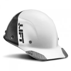 Lift Safety HDC50C-19WC DAX Fifty 50 Carbon Fiber Cap Style Hard Hat - White