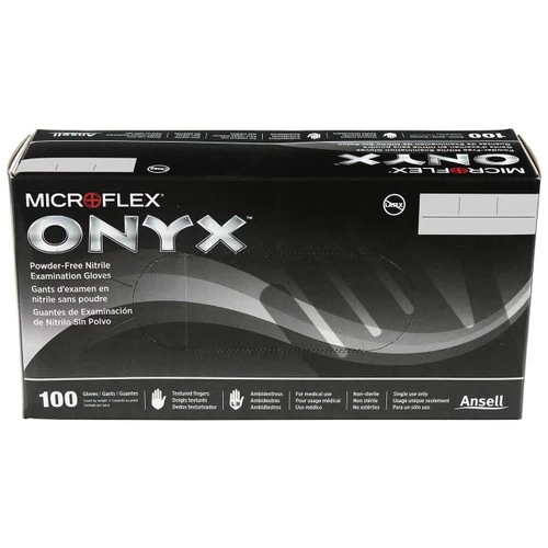 Microflex Onyx Black Nitrile Gloves Disposable X-Large Size 1000-Count (N644) 7 Microflex Onyx Black Nitrile Gloves Disposable X-Large Size 1000-Count (N644) - Image 5