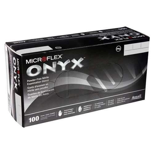Microflex Onyx Black Nitrile Gloves Disposable X-Large Size 1000-Count (N644) 6 Microflex Onyx Black Nitrile Gloves Disposable X-Large Size 1000-Count (N644) - Image 4