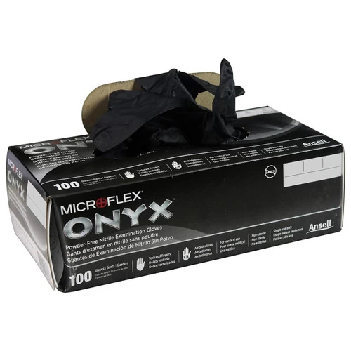 Microflex Onyx Black Nitrile Gloves Disposable X-Large Size 1000-Count (N644) 8 Microflex Onyx Black Nitrile Gloves Disposable X-Large Size 1000-Count (N644) - Image 6