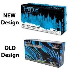 Adenna PHM918 (X-Large) Phantom Powder Free Exam Gloves, Black (BOX OF 90 - CASE OF 10 BOXES) -Professional Tool Store Phantom Box New Old Designs 90681.1676914556