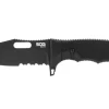 SOG 17-21-01-57 Seal FX Unisex Adult, Partially Toothed Black Fixed Blade Knife