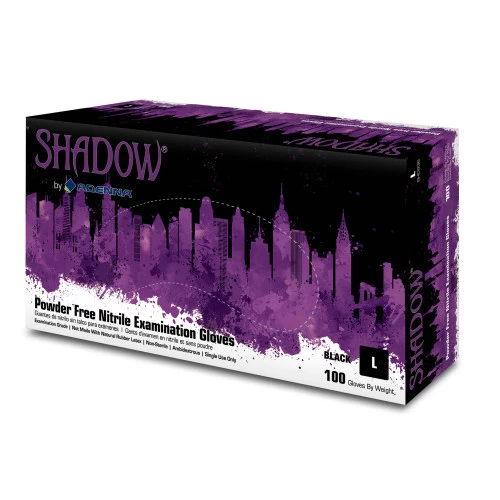 Adenna SHD936 (Large) Shadow 6 Mil Nitrile Powder Free Exam Gloves, Black (BOX OF 100 - CASE OF 10 BOXES) 6 Adenna SHD936 (Large) Shadow 6 Mil Nitrile Powder Free Exam Gloves, Black (BOX OF 100 - CASE OF 10 BOXES) - Image 4