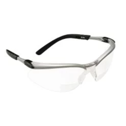 3M 11374 BX Reader Protective Eyewear Silver Frame Clear Lens +1.5 Diopter