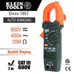 Klein CL120VP Clamp Meter Electrical Test Kit -Professional Tool Store cl120 callout 22467.1642441337