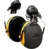 3M X2P3E XSeries CapMount Earmuffs, NRR 24 DB, One Size Fits Most, Black/Yellow