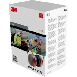 3M X3A Peltor X-Series Over-the-Head Earmuffs, NRR 28 DB, Black/Red 9 3M X3A Peltor X-Series Over-the-Head Earmuffs, NRR 28 DB, Black/Red -Professional Tool Store image 54362.1546886315