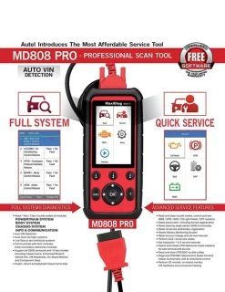 Autel MD808P MaxiDiag Professional Scanner And Diagnostic Tool, USA Version -Professional Tool Store md3 78118.1499800504
