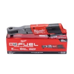 MILWAUKEE M12 FUEL RATCHET 60-FT PER LB FASTENING TORQUE (2558-20) -Professional Tool Store milwaukee m12 fuel ratchet 1 2 inch ratchet powerstate brushless motor 60 ft lb torque 2558 20 55086.1669907570
