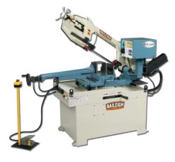 Baileigh 1001570 220V 1 Phase Dual Mitering Semi-Automatic Metal Cutting Band Saw
