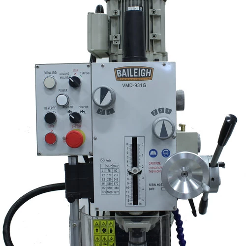 Baileigh 1020693 110V Gear Driven Mill And Drill, Includes Stand, Coolant System 7 Baileigh 1020693 110V Gear Driven Mill And Drill, Includes Stand, Coolant System - Image 5
