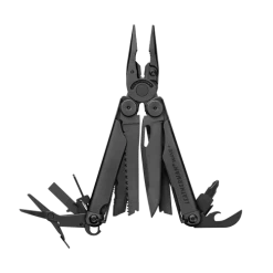 Leatherman 832533 Wave+ 18-in-1 Black Multi-Tool With Black MOLLE Sheath -Professional Tool Store wave plus black fanned 28893.1641230825