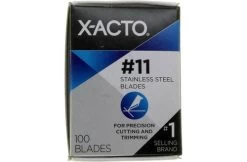 X-Acto X621 #11 Stainless Steel Knife Blades - 100pc -Professional Tool Store x acto x621 100pc no 11ss knife blades box 2015 50464.1602800527 55245.1608562660